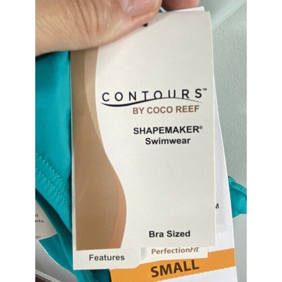 Cocoreef Contours Halo Sarong Swimsuit Cover Up Teal Size S - Picture 3 of 5